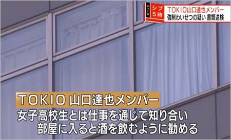 山口達也の書類送検報道