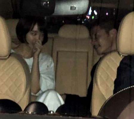 剛力彩芽＆前澤友作社長の車中デート1枚目