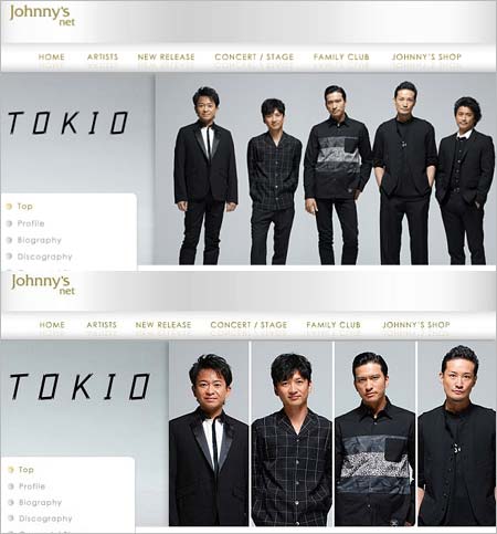 ジャニーズTOKIOページ