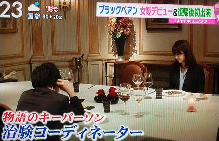 『ブラックペアン』治験コーディネーターの会食シーン