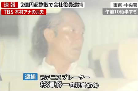 Tbs木村郁美アナの元夫 杉澤修一を詐欺容疑で逮捕 画像あり 元妻も借金被害で激ヤセし別人の姿 2億以上騙し取る事件 今日の最新芸能ゴシップニュースサイト 芸トピ