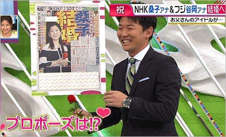 谷岡慎一アナがプロポーズを告白