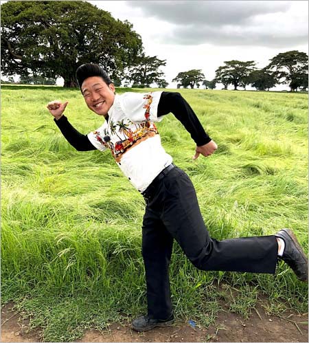 トライアスロンに挑戦するみやぞん