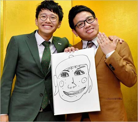 結婚発表したミキ・昂生&亜生