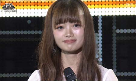 『第10回AKB48世界選抜総選挙』の壇上スピーチで文春砲の被弾を激白した中井りか