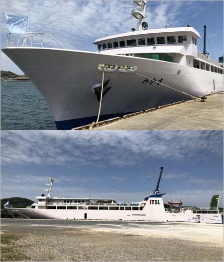 STU48船上劇場のフェリー外観