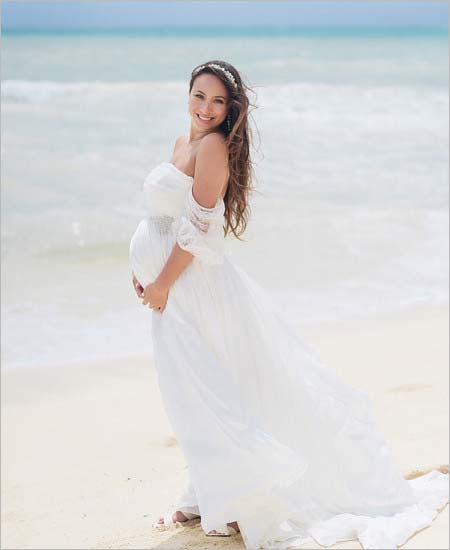 道端アンジェリカと韓国人の夫、ハワイ・マタニティウェディング