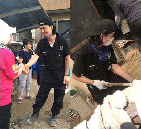 斎藤工がボランティア活動、西日本豪雨で被害の広島安芸郡 ...