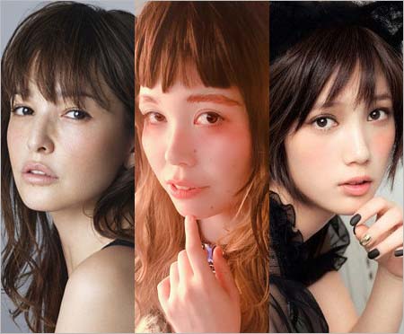 尼神インター誠子の顔と梨花、本田翼の顔比較写真