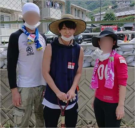 広島県安芸郡坂町でボランティア活動をした小山慶一郎