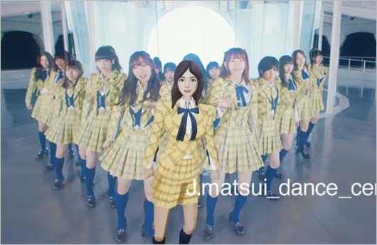 松井珠理奈をCGイメージで表現した『センチメンタルトレイン』MVシーン