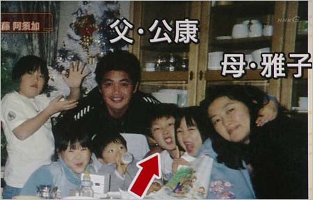 工藤阿須加、工藤公康の家族写真