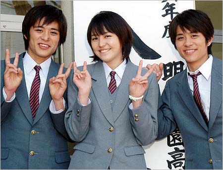 映画『タッチ』出演の斉藤慶太・斉藤祥太、長澤まさみ