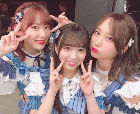 宮脇咲良、矢吹奈子、高橋朱里