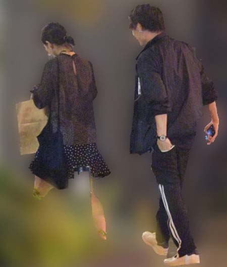 週刊ポスト撮影の弘中綾香&Toru1枚目