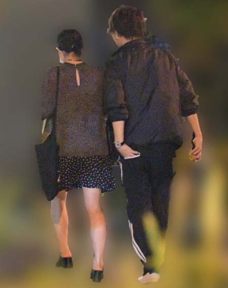 週刊ポスト撮影の弘中綾香&Toru2枚目