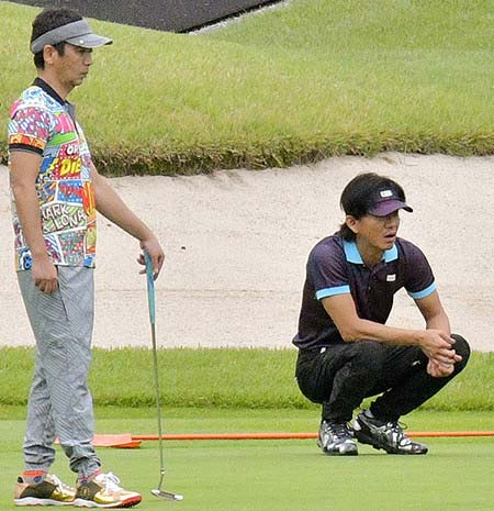 女性セブンのキムタクと宮根誠司ゴルフ写真