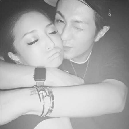 浜崎あゆみ（はまさきあゆみ）と浦田直也（うらたなおや）ツーショット写真