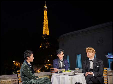 稲垣吾郎・草彅剛・香取慎吾『7.2 新しい別の窓#7』ホンネトークinパリのワンシーン