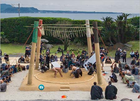 西郷どん・第5回「相撲じゃ!相撲じゃ!」撮影シーン