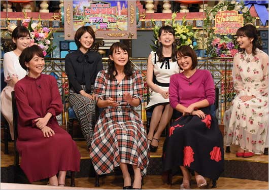 『踊る踊る踊る!さんま御殿 秋の女子アナVS女芸人 イケメン&美女大漁祭』出演の寺田ちひろアナや高見侑里アナ等