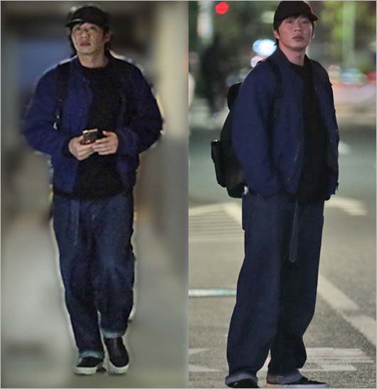 田中圭が賭け麻雀を終えて雀荘を後にした姿