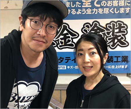 コウカズヤと江藤あや