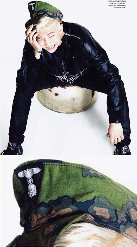 BTSのナチス帽子