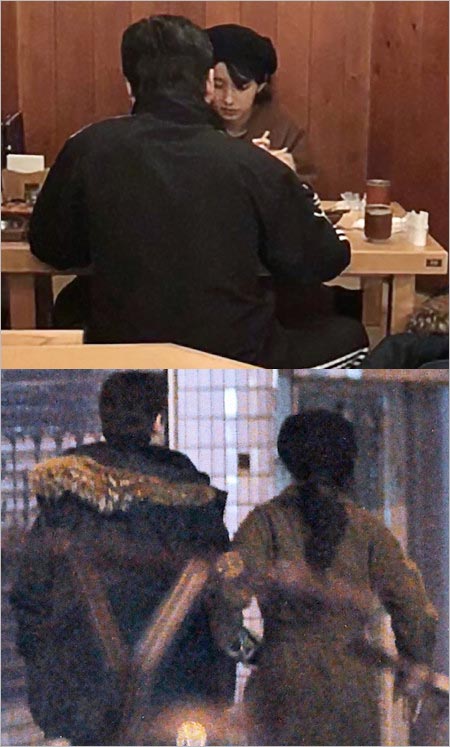 中田クルミと浅野忠信のツーショット、うどん屋デート