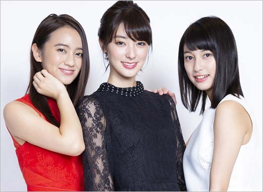 女優宣言の岡田結実・宮本茉由・玉田志織