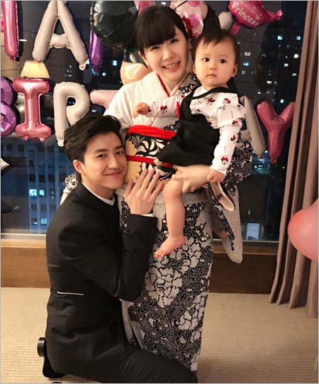 江宏傑と福原愛・長女あいら
