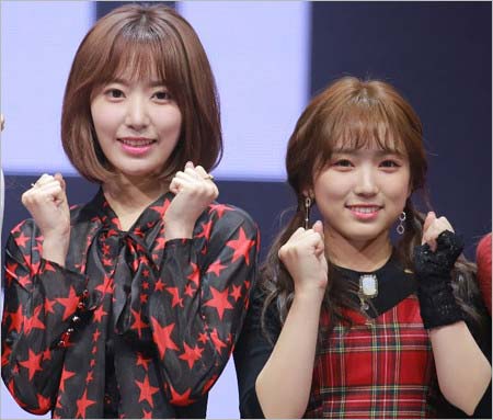IZ*ONEの宮脇咲良・矢吹奈子