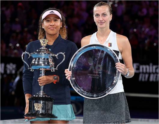 全豪オープン優勝の大坂なおみとペトラ・クビトバ