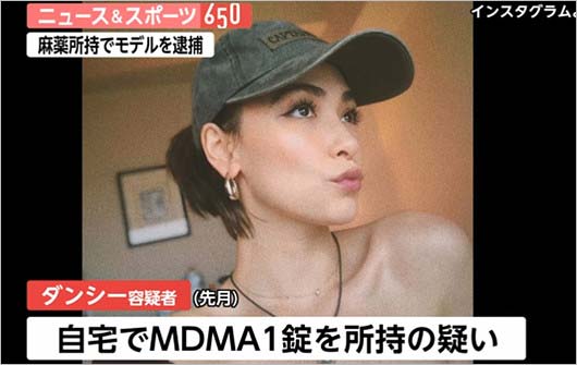 長嶺シャノンMDMA所持で逮捕報道画像2枚目