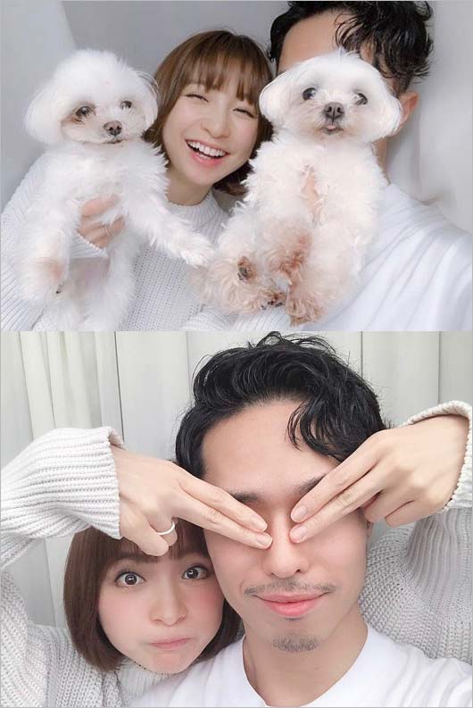 篠田麻里子と夫の2ショット画像