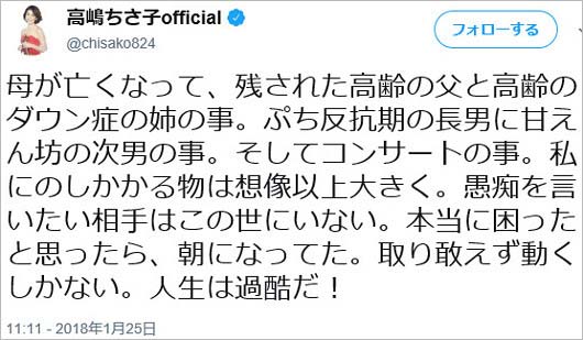 高嶋ちさ子のツイート写真