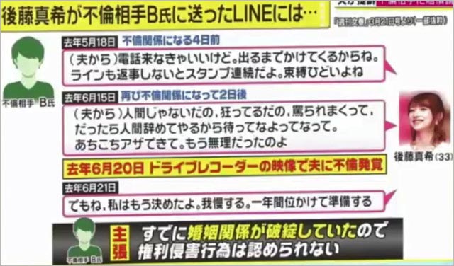 後藤真希のLINE画像