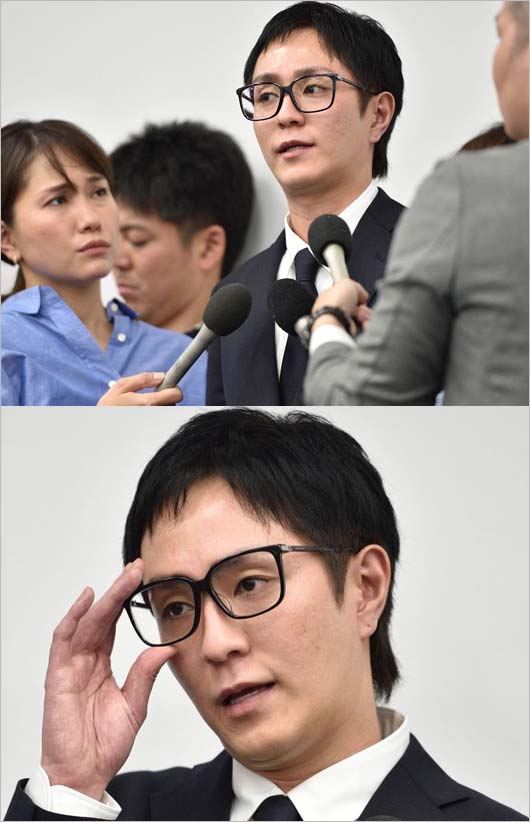 AAA浦田直也の黒髪・謝罪会見画像
