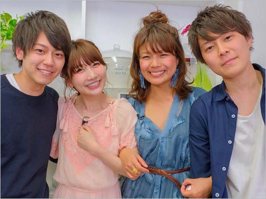 あいのり桃と元彼氏まーさん&クロ・夫ぴーさん