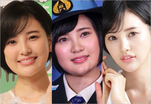 兒玉遥の顔変化比較写真