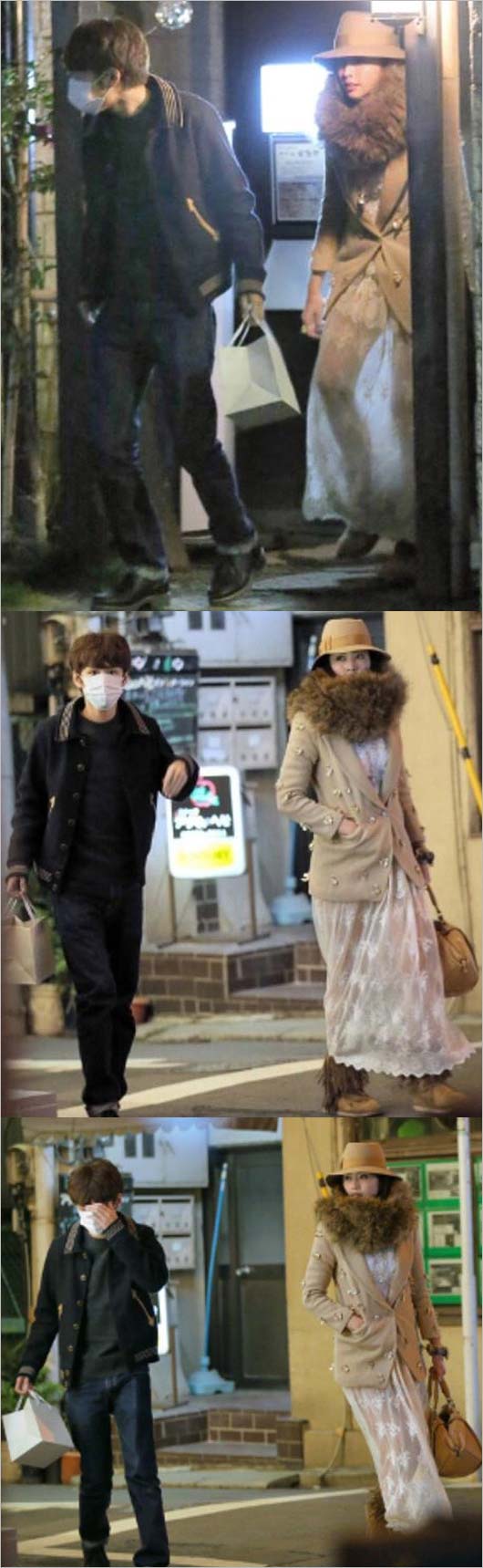 中丸雄一と片瀬那奈の牛たんデート、フライデーツーショット画像