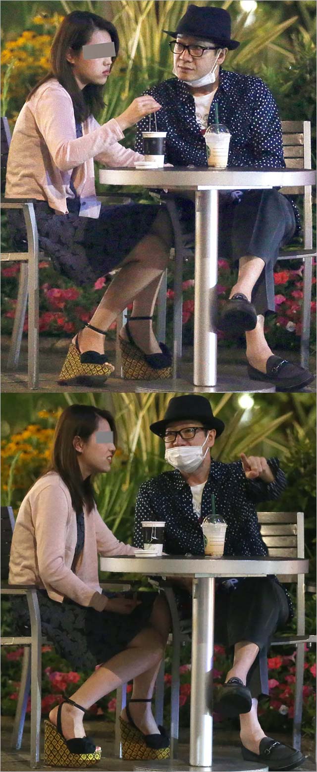 田原俊彦フライデー・カフェデート画像2枚目