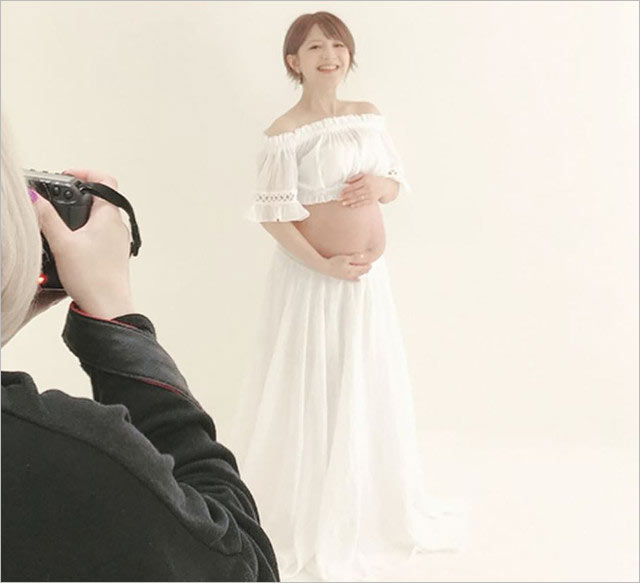 矢口真里のマタニティフォト