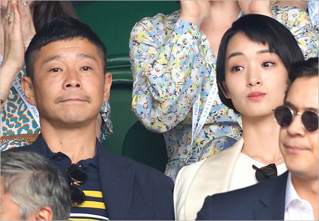 前澤友作＆剛力彩芽のウィンブルドンツーショット画像