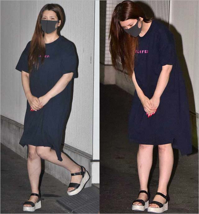 釈放された坂口杏里容疑者の画像1枚目