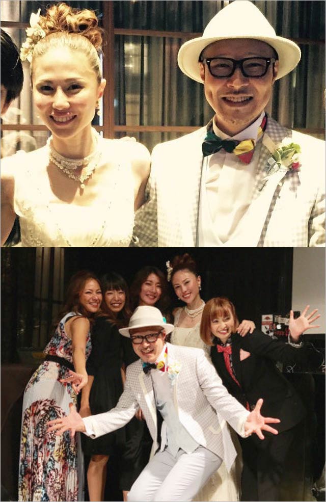 MAX・NANAと夫CHINO結婚式画像