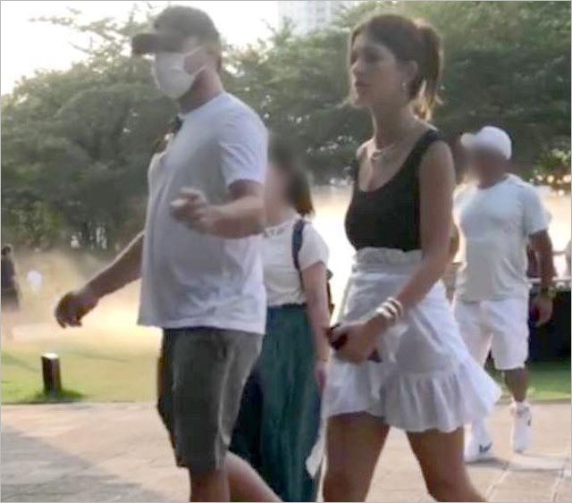 レオナルド・ディカプリオと彼女カミラ・モローンの日本デート写真