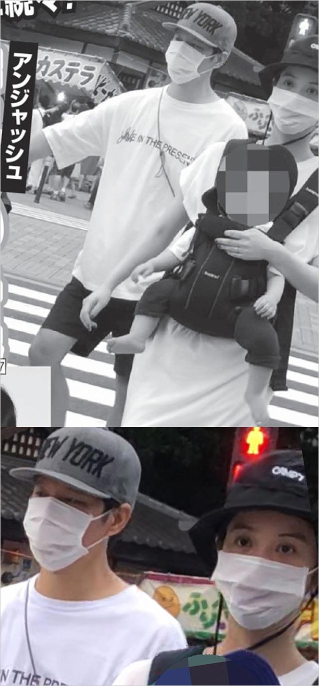 佐々木希&アンジャッシュ渡部建が秋祭りに完全防備で参加