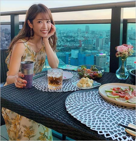 くみっきーのインスタグラム、冬月翔の自宅ベランダ画像