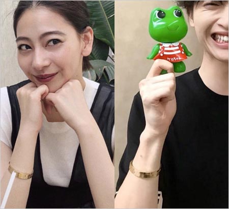 玉森裕太と貴田理沙のペアブレスレット着用疑惑、匂わせ画像
